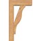 Ekena Millwork Funston Block Smooth Bracket w/ Offset Brace, Western Red Cedar, 5 1/2"W x 16"D x 28"H BKT0604X16X28FST05SWR - alternate 2